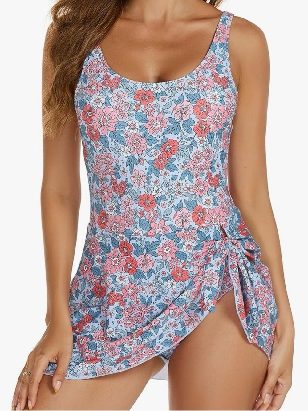 Patpat Women Floral Two Piece Swimwear, Size L